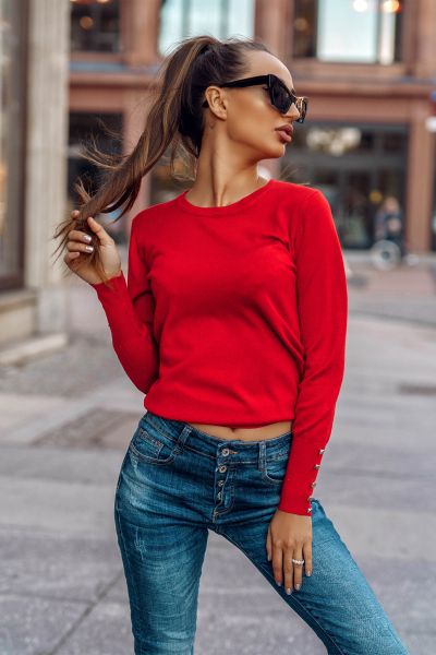 Sweterek basic latino red