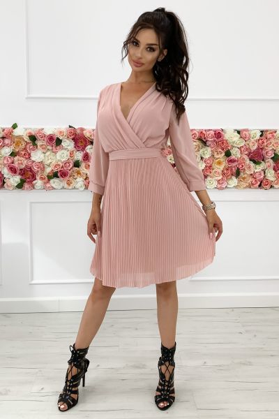 Sukienka koktajlowa landa ii pink-pi02-one size