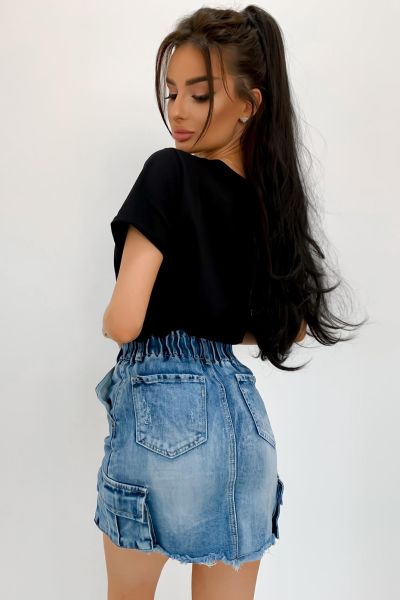 Spódnica jeansowa kenzo-bl03-l