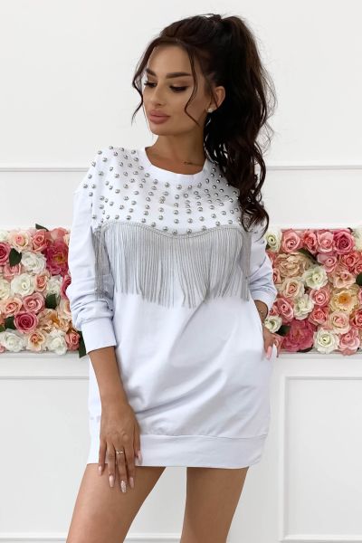 Bluzo-sukiena vera white-wh01-s