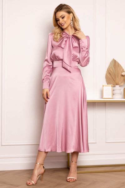 Sukienka sukienka na wesele Sophie różowa-PI02-XS
