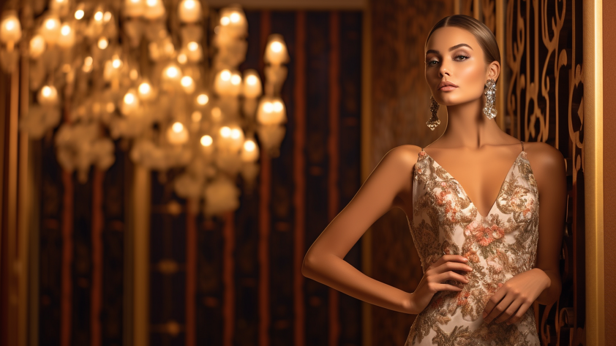 elegancka sukienka w kwiaty